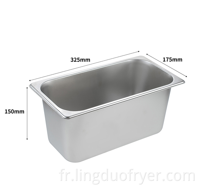 4l Electric Fryer Oil Tank Size2